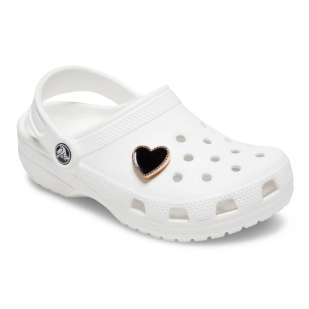 CROCS JIBBITZ / BLACK HEART WITH GOLD OUTLINE 10011084 [2]