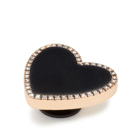 CROCS JIBBITZ / BLACK HEART WITH GOLD OUTLINE 10011084 [1]