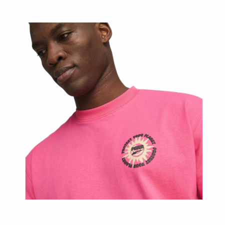 DOWNTOWN Graphic Tee Glowing Pink [3]