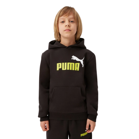 Bluze - ESS+ 2 Col Big Logo Hoodie FL B PUMA Bla 586987-59
