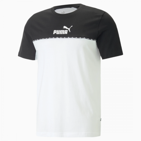 Promoții - Ess Block X Tape Tee Puma Black