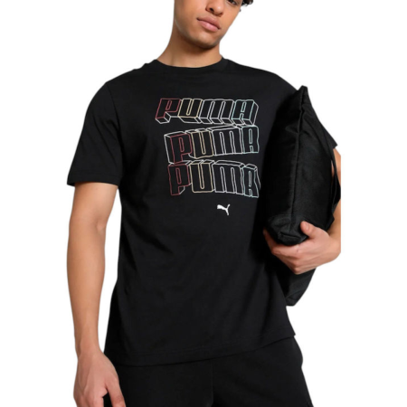 Îmbrăcăminte - ESS LOGO LAB HOG Tee PUMA Black 684664-01