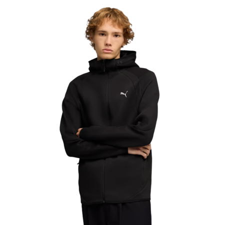 BLUZA - EVOSTRIPE FZ Hoodie DK PUMA Black 692190-01