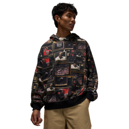 BLUZA - M J BRK AOP FLC PO LB HV0552-010