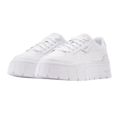 Mayze Stack Lthr Wns Puma White [2]