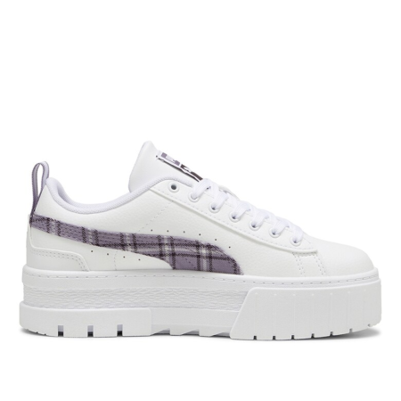 Mayze Winter Tartan Jr PUMA White-Pale P 398061-02 Import - Mayze Winter Tartan Jr PUMA White-Pale P 398061-02