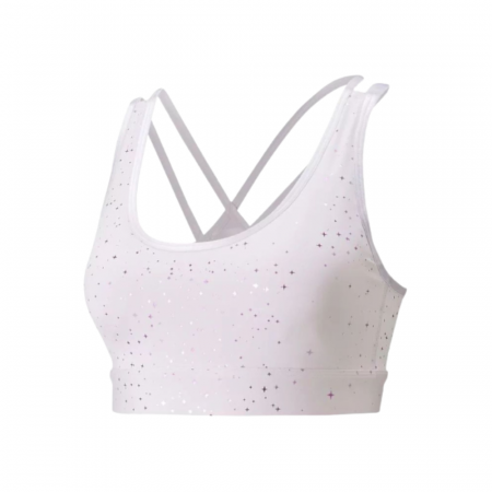 Femei - Bustiera antrenament Puma Mid Impact Stardust Crystalline Bra Lave