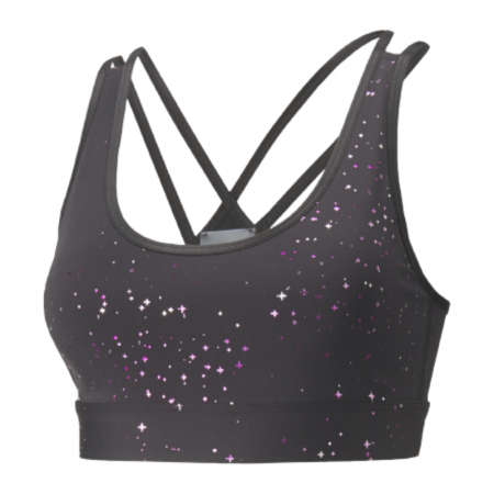 Promoții - Bustiera antrenament Mid Impact Stardust Crystalline Bra Puma