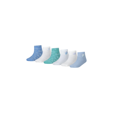 SOSETE - NHG GIRLS FLOWRAL 6PK ANKLE SO GN1170-UAV