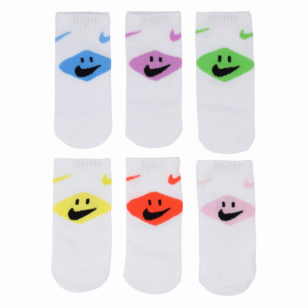 Noutăţi - NHN INFANT 6PK NIKE SMILEY ANK NN1326-A0W
