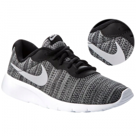 NIKE TANJUN GS SNEAKERS black Gray 818381-019 (38-black) [1]