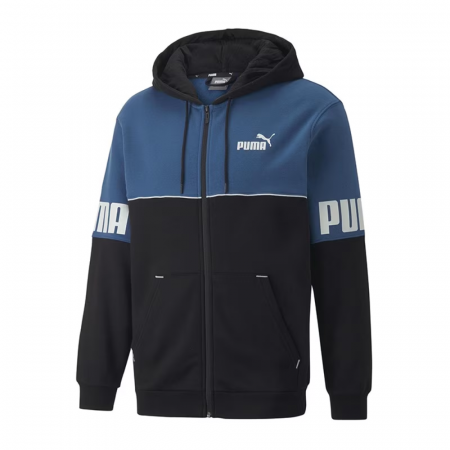 Bărbaţi - Puma Power Colorblock Full-Zip Hoodie FL - 849841-17