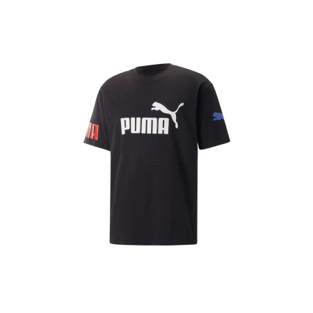 Bărbaţi - PUMA POWER Colorblock Tee PUMA Black-War