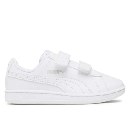 Copii și Adolescenti - Puma Up V Ps Puma White-Puma White-Gray 373602-04