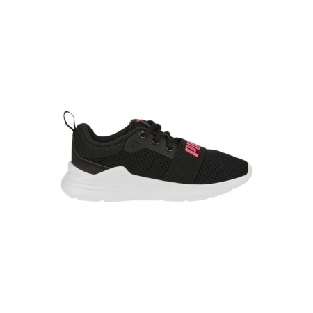 Copii și Adolescenti - Puma Wired Run PS Puma Black-Sunset Pink