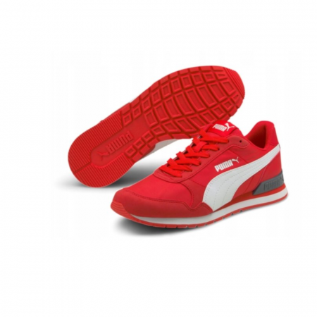 St Runner V2 Nl Jr Poppy Red-Puma White- [2]