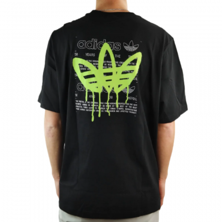 T-Shirt Cotone Manica Corta Back Print Graffiti [1]