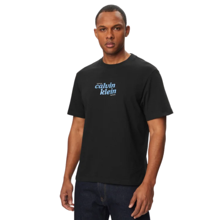 Bărbaţi - T-SHIRT MANICA CORTA COTONE 20S CK TRAVEL FONT GRAPHIC LV04RG815G-UB1