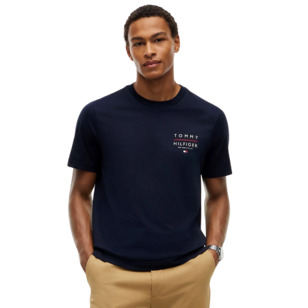T-SHIRT MANICA CORTA COTONE BRAND LOVE FLAG CHEST MW0MW44361-DW5 [1]