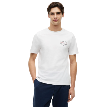 Bărbaţi - T-SHIRT MANICA CORTA COTONE BRAND LOVE FLAG CHEST MW0MW44361-YBR
