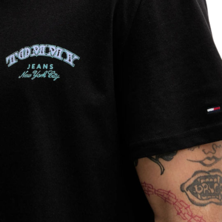 T-SHIRT MANICA CORTA COTONE REGULAR BACK PRINT DOLLAR STACK DM0DM22318-BDS [2]