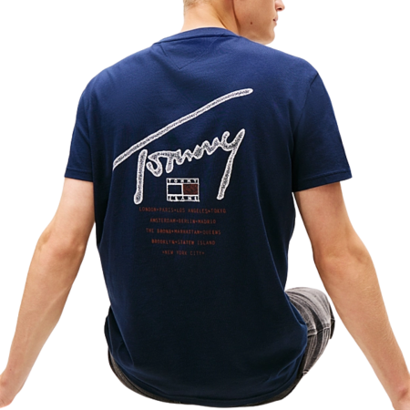 T-SHIRT MANICA CORTA COTONE REGULAR BACKPRINT SIGNATURE DM22320-C1G [1]