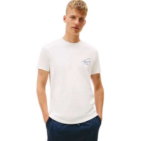 Bărbaţi - T-SHIRT MANICA CORTA COTONE REGULAR BACKPRINT SIGNATURE DM0DM22320-YBL