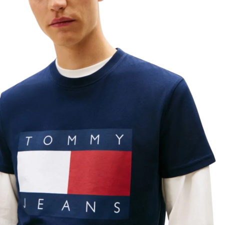 T-SHIRT MANICA CORTA COTONE REGULAR BIG FLAG DM0DM22645-C1G [1]