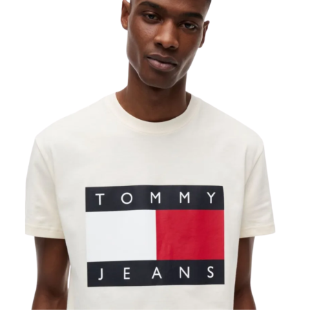 T-SHIRT MANICA CORTA COTONE REGULAR BIG FLAG LOGO EXTENEDED DM0DM22645-AEF [1]