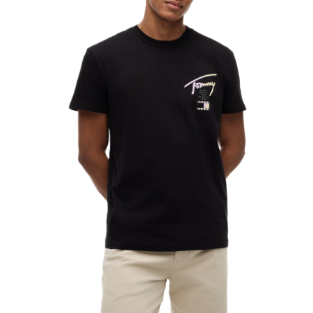 Bărbaţi - T-SHIRT MANICA CORTA COTONE REGULAR LOGO CITY SIGNATURE DM0DM23253-BDS