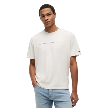 Bărbaţi - T-SHIRT MANICA CORTA COTONE REGULAR LOGO TJ REPEAT DM0DM23180-YBH