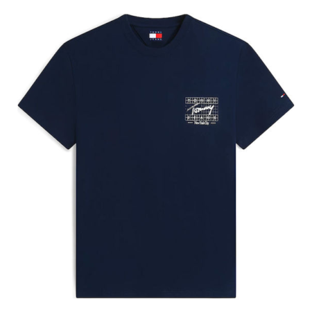 T-SHIRT MANICA CORTA COTONE REGULAR SIGNATURE FLAG DM0DM23177-C1G [3]