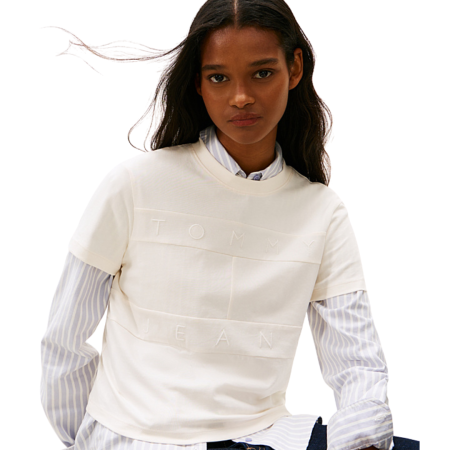 T-SHIRT MANICA CORTA COTONE REGULAR TONAL FLAG DW22539-YBH [2]