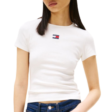 TJW SLIM BADGE RIB TEE DW0DW17881-YBL [1]