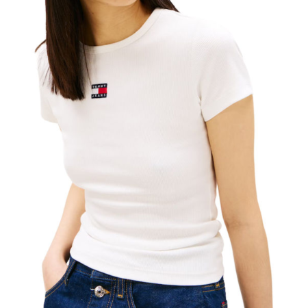 TJW SLIM BADGE RIB TEE DW0DW17881-YBL [2]