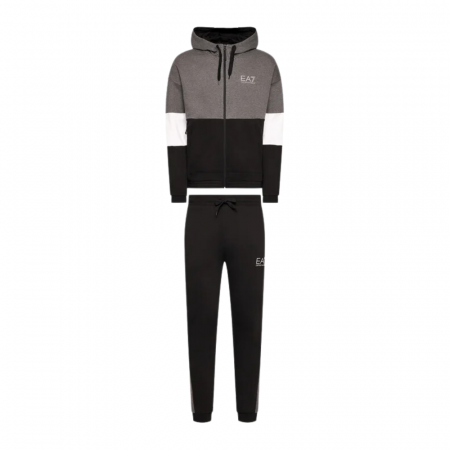 Promoții - Tuta Felpa Full Zip Cappuccio Colourblock - Sporty Athletic - PJ07Z-6LPV54-3925