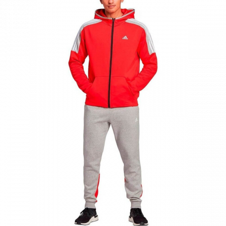 TUTA FELPA FULL ZIP CAPPUCCIO COLORBLOCK [0]