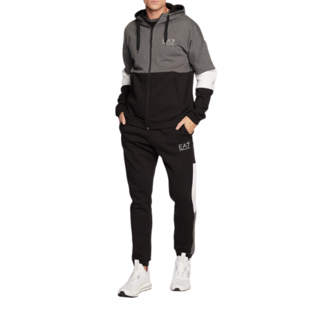 TUTA FELPA FULL ZIP CAPPUCCIO COLOURBLOCK - SPORTY ATHLETIC [2]