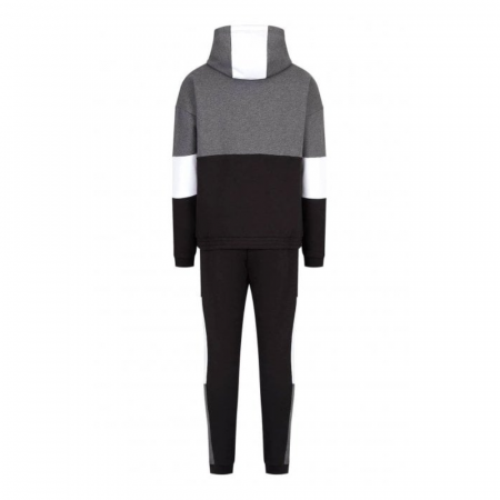 TUTA FELPA FULL ZIP CAPPUCCIO COLOURBLOCK - SPORTY ATHLETIC [1]