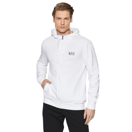 NeoSys - Tuta Felpa Full Zip Cappuccio Logo Id PJ05Z-8NPV80-22BA