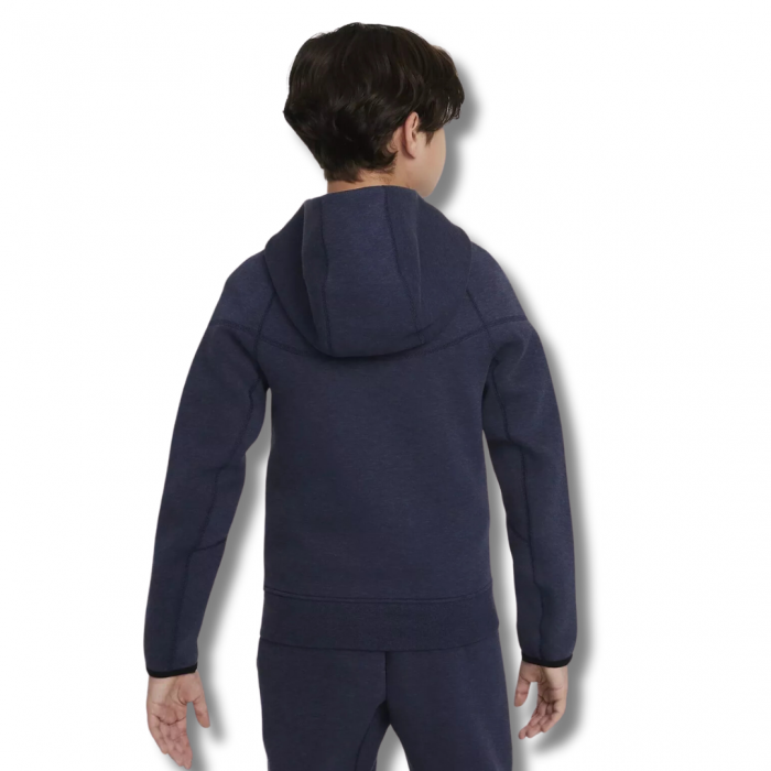 Nike Tech Fleece Navy Blue Zip Hoodie Copii [2]