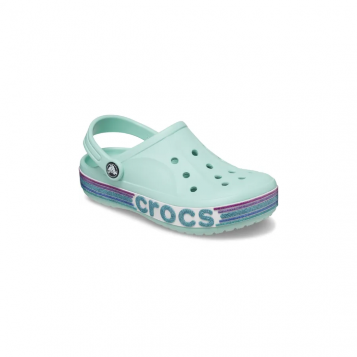 CROCS BAYABAND RAINBOW GLITTER CLOG KIDS [4]