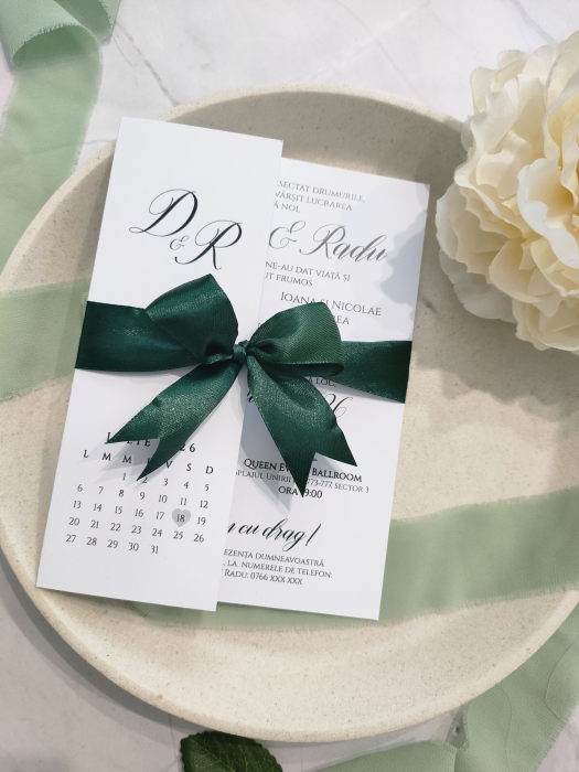 - Invitatie nunta Black & White, cod: N174 [2]