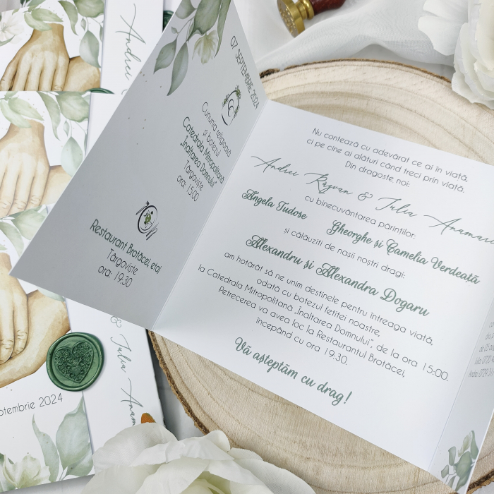 Invitatie nunta si botez -baietel - cu sigiliu - cod: N149 [4]