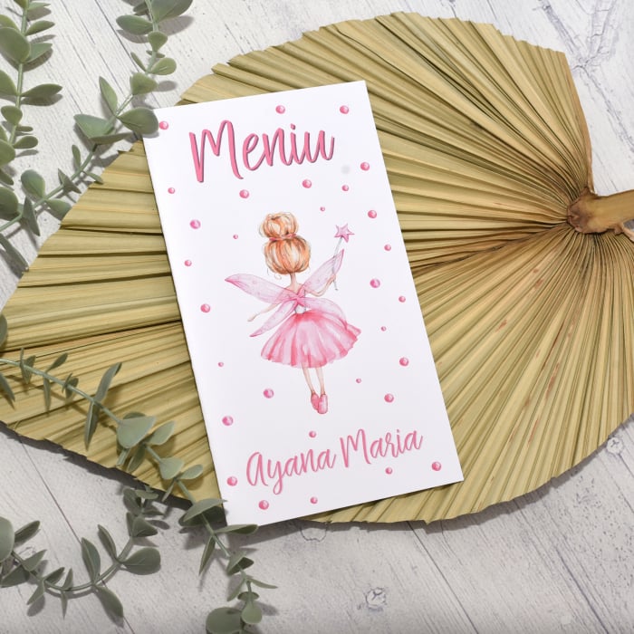 Meniu botez, ZANA, roz, fetita, cod: MB 106 [3]