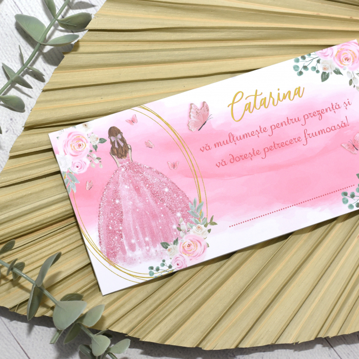 Plic de bani botez PRINTESA, fetita cod: PBB121 [2]