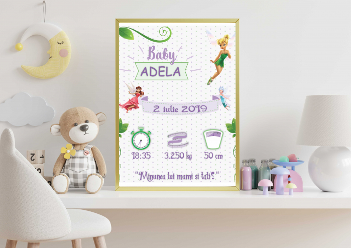 Tablouri Personalizate cu Datele de Naștere ale Bebelușului [2]