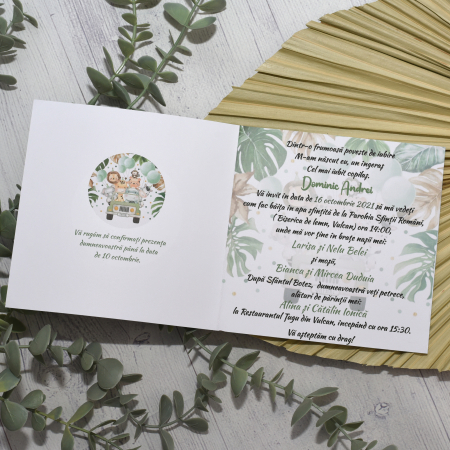 Invitatie botez SAFARI - cod: B106 [2]