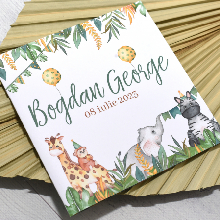 Invitatie botez SAFARI - ANIMALUTE - cod: B104 [3]