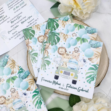 Invitatie botez SAFARI - cod: B106 [1]